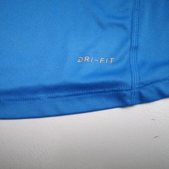 Nike Running Ladies Size 2X Royal Blue Straight Fit Dri-Fit Long Sleeve Top - Picture 8 of 13